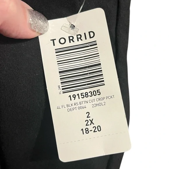 Torrid Black Plus Size Leggings with Square Studs - Picture 4 of 8
